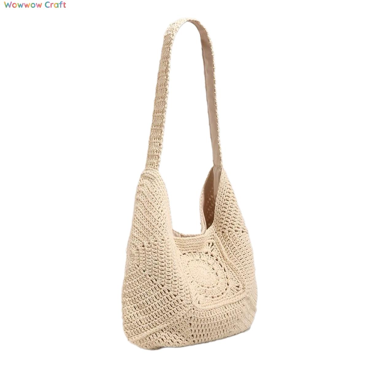 Shoulder Bags,Totes,Crochet Bags,Vintage design lazy style handmade crochet handbag - Beach bag for seaside holiday